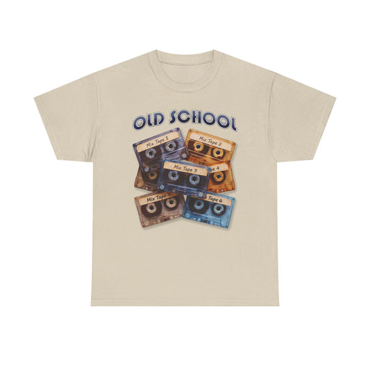 Old School Cassette Mix Tape Tee | Retro Music Vintage Audio Design