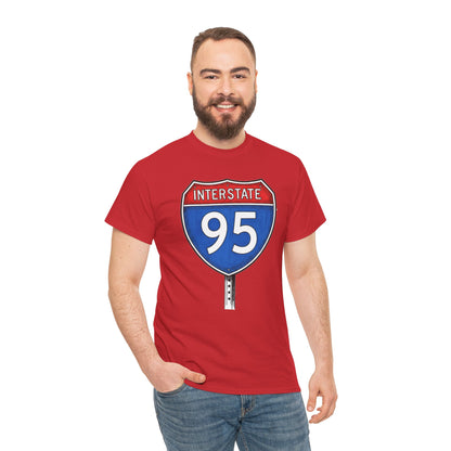 Interstate 95 Sign Tee | Vintage Urban Graphic I95 T-shirt
