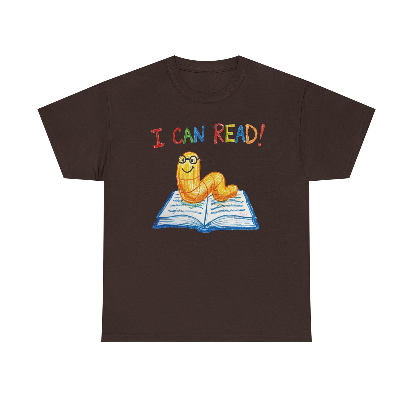 I Can Read Bookworm tee | Retro Reading Shirt