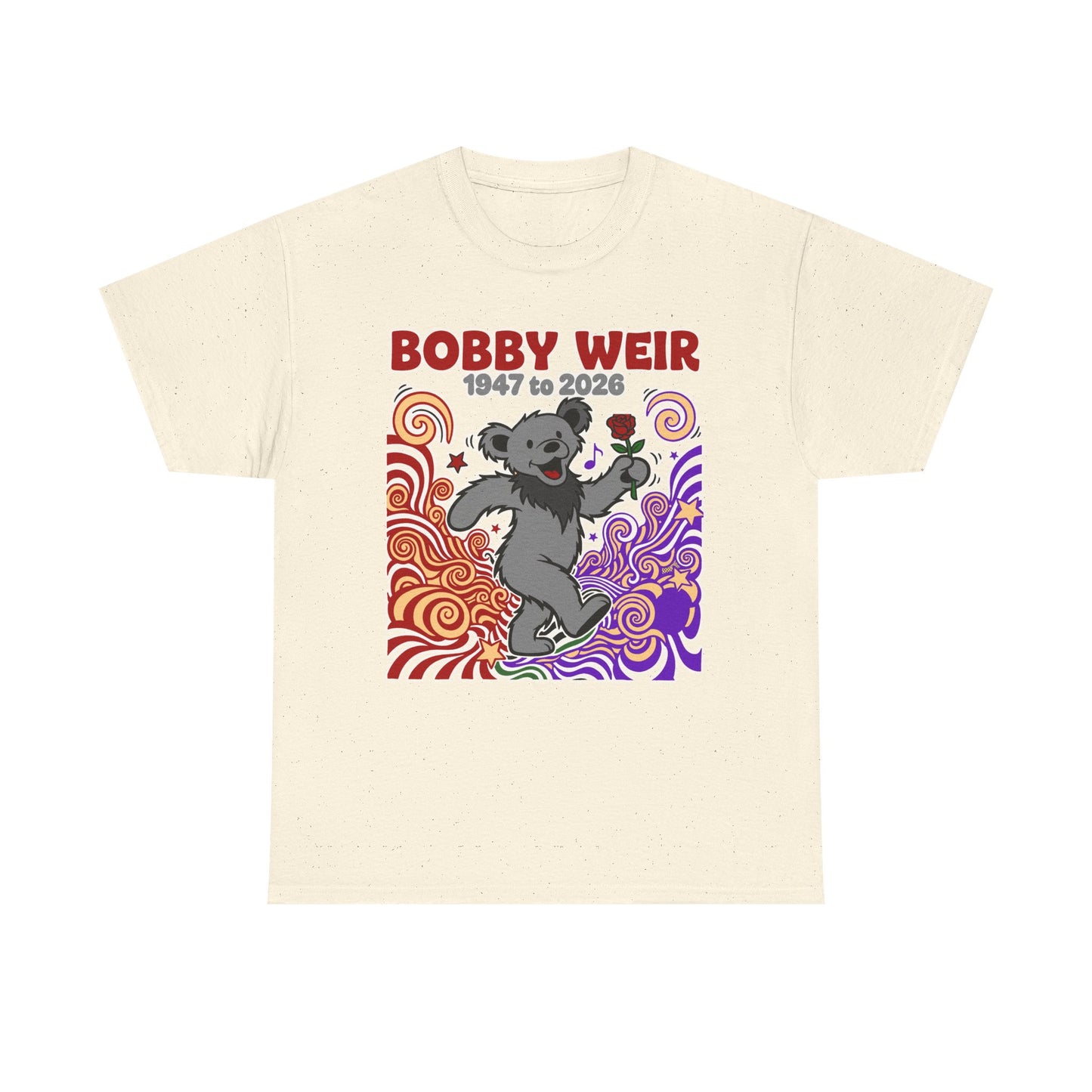 Bobby Weir Dead Bear T-Shirt | 1947-2026 Memorial Graphic Tee