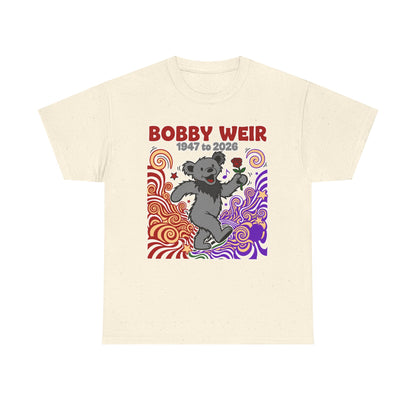 Bobby Weir Dead Bear T-Shirt | 1947-2026 Memorial Graphic Tee
