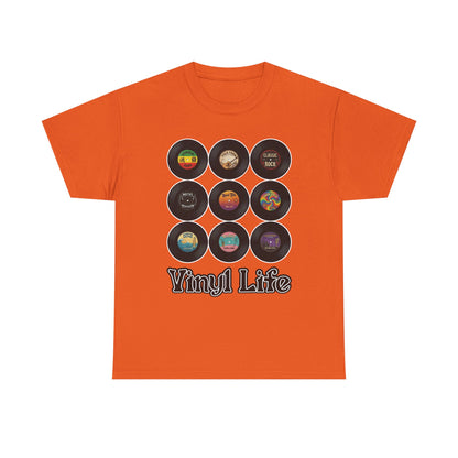 Vinyl Life record collection Tee | Retro vinyl records graphic T-Shirt