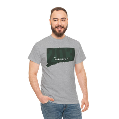 Connecticut Area Code 203 Tee | Graphic State CT T-shirt