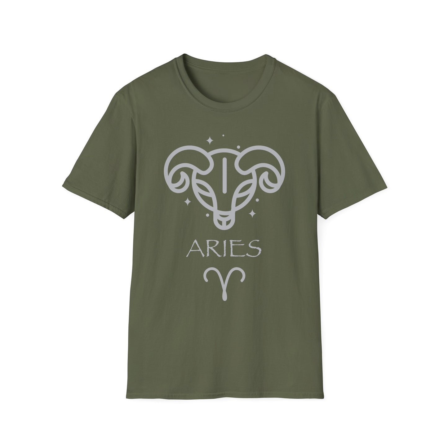 Aries Ram Zodiac T-Shirt | Minimal Astrology Graphic