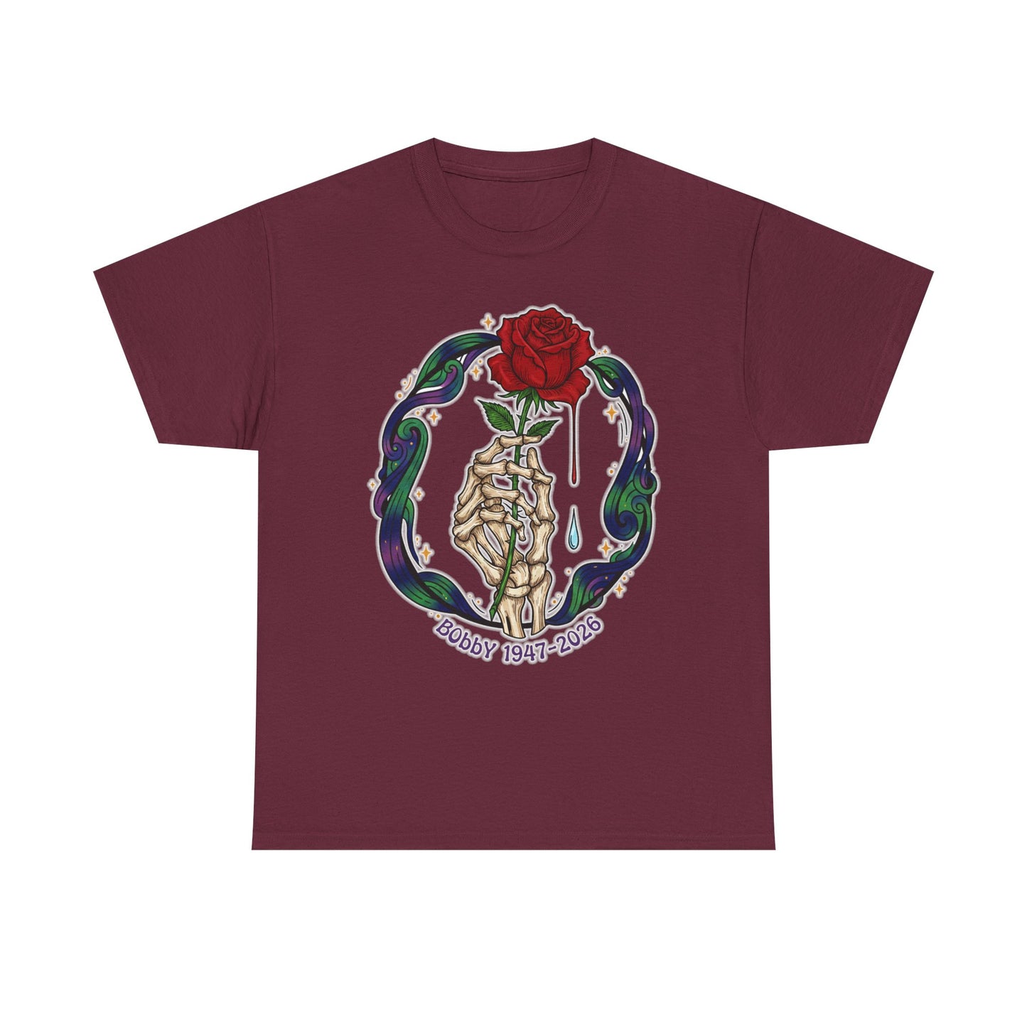 Bobby Weir T-Shirt Crying Rose | Bobby 1947-2026 | Memorial Graphic Tee