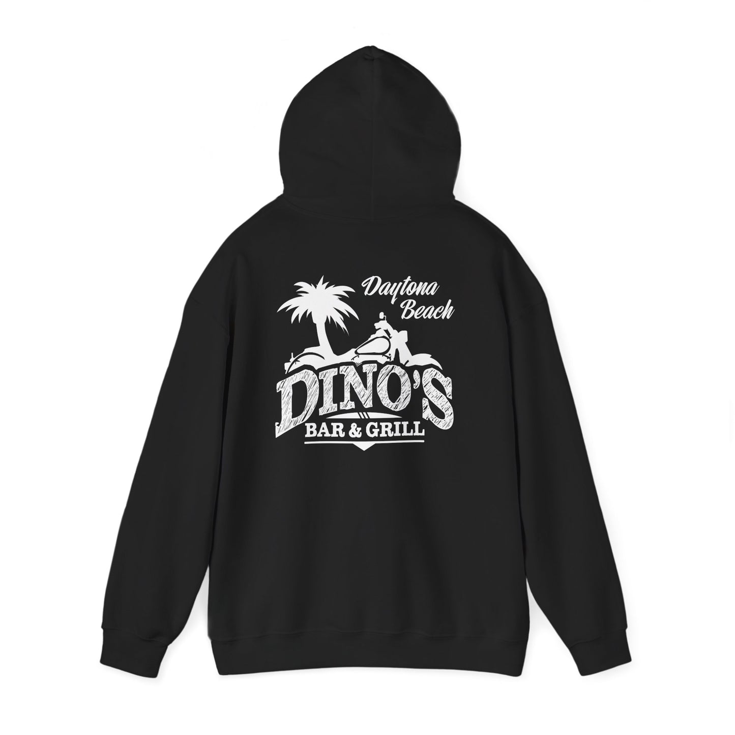 2 Sided Pullover Hoodie | Dino's Bar & Grill | Daytona Beach