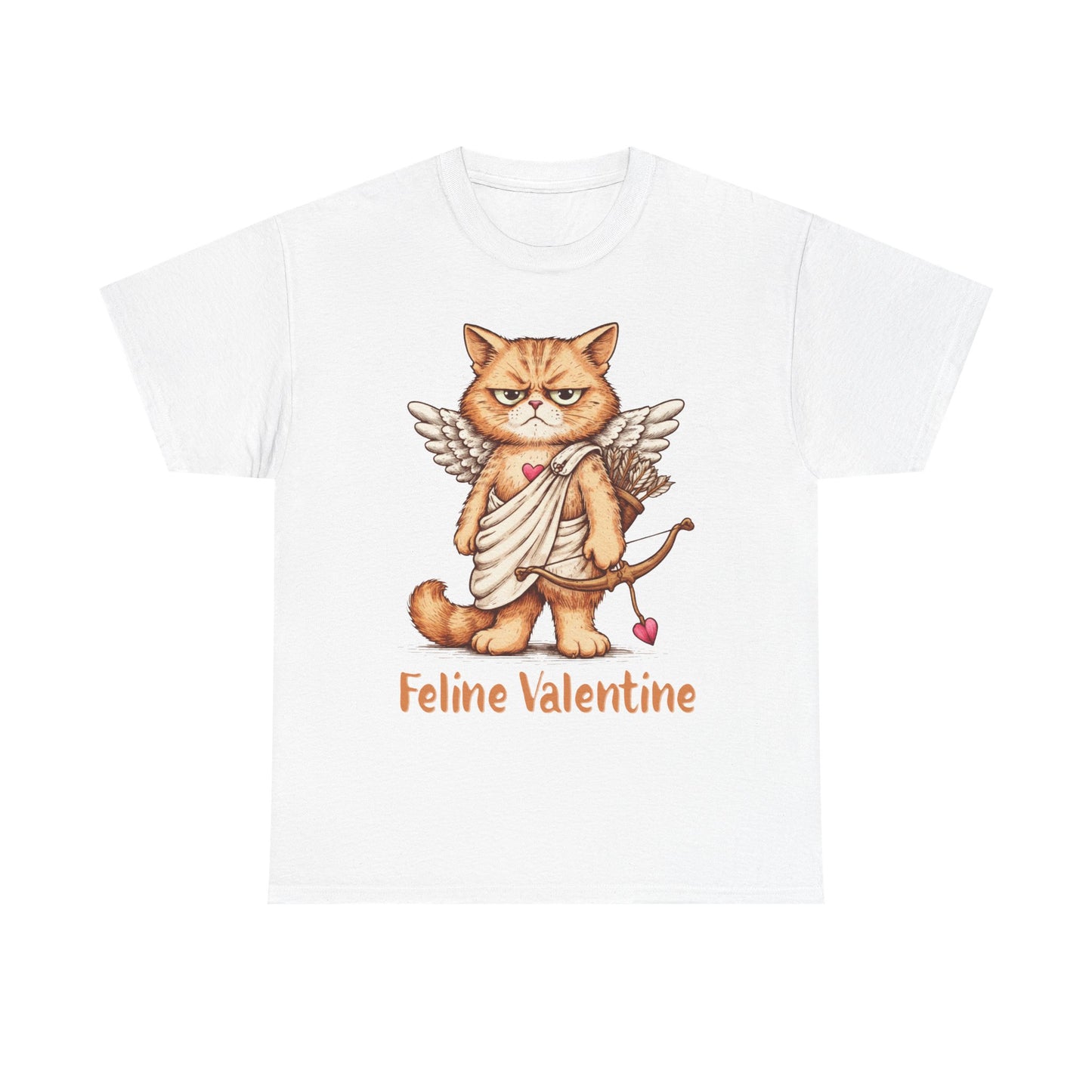 Valentines Day ! Feline Valentine Tee | Grumpy Cat Cupid | Valentines Gift