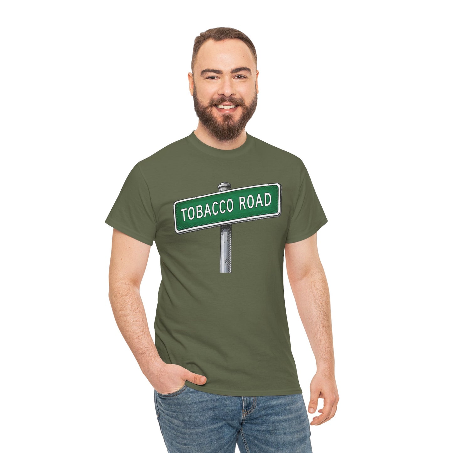 Tobacco Road Street Sign Tee | Vintage Urban Graphic Tee