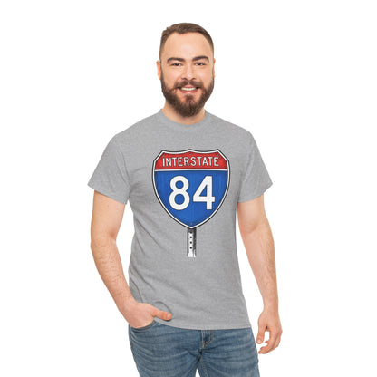 Interstate 84 Sign Tee | Vintage Urban Graphic I84 T-shirt