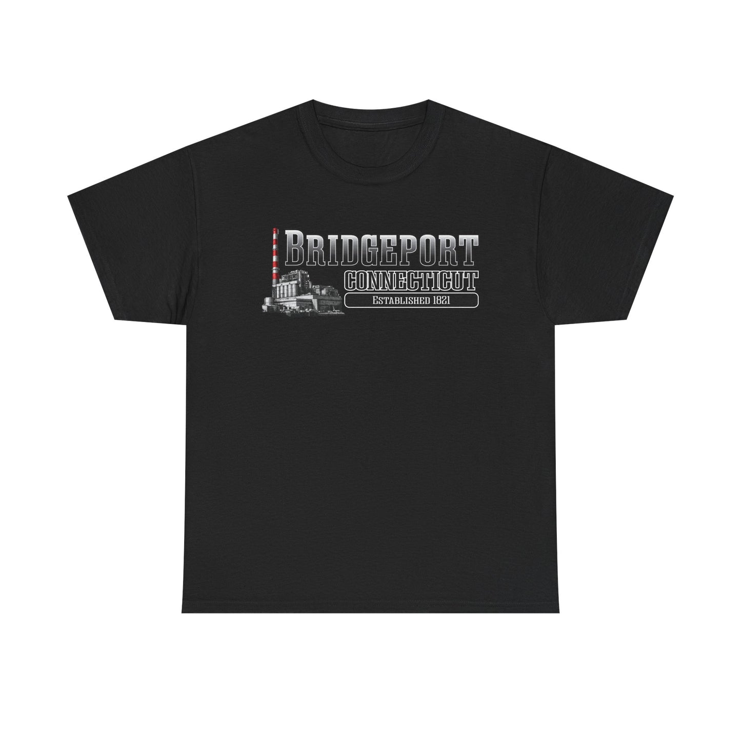 Bridgeport Connecticut Smokestack T-Shirt | Established 1821