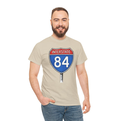 Interstate 84 Sign Tee | Vintage Urban Graphic I84 T-shirt