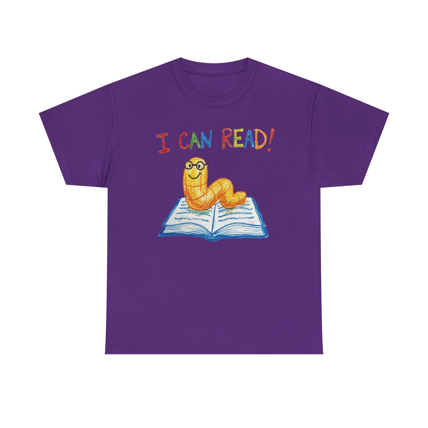 I Can Read Bookworm tee | Retro Reading Shirt