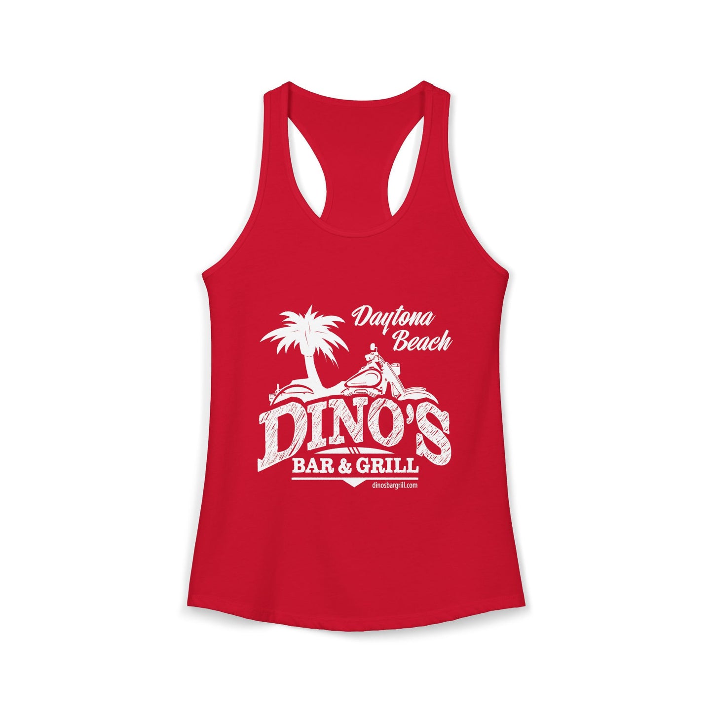 Women's Racerback Tank | Dino's Bar & Grill | Daytona Beach