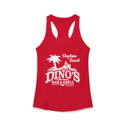 Women's Racerback Tank | Dino's Bar & Grill | Daytona Beach