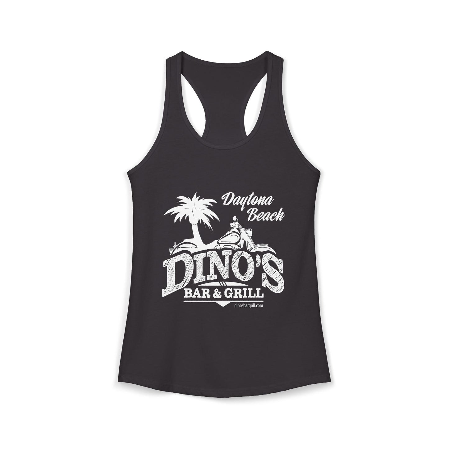 Women's Racerback Tank | Dino's Bar & Grill | Daytona Beach