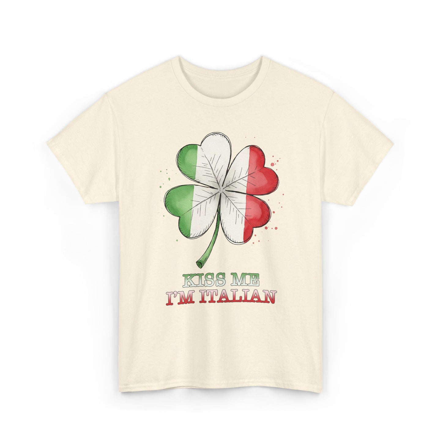 St. Patrick’s Day Kiss Me I'm Italian Shamrock T‑Shirt