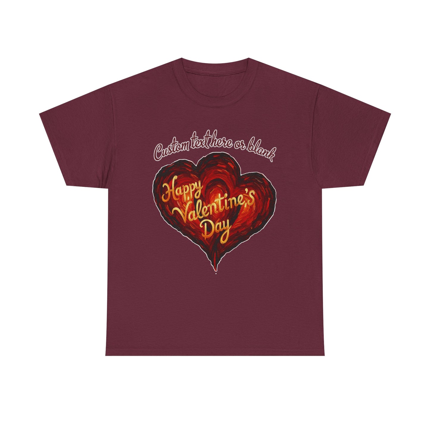 Valentines Day CUSTOMIZABLE | Van Gogh style heart | Personalized T-shirt