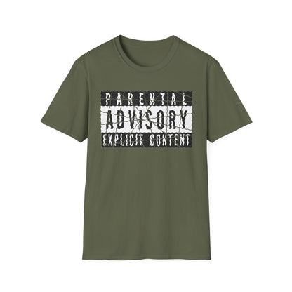 Parental Advisory Distressed Logo T-Shirt | Retro Censored Graphic