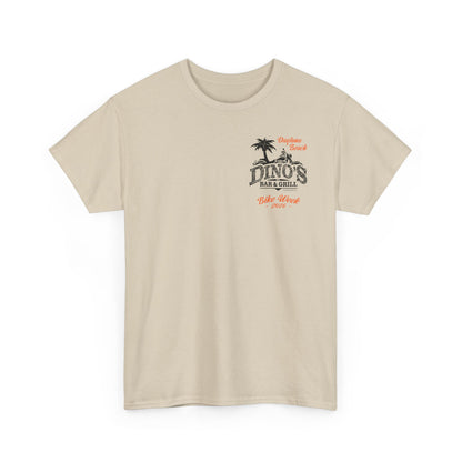 2-Sided T‑Shirt | Bike Week 2026 | Dino's Bar & Grill | Daytona Beach