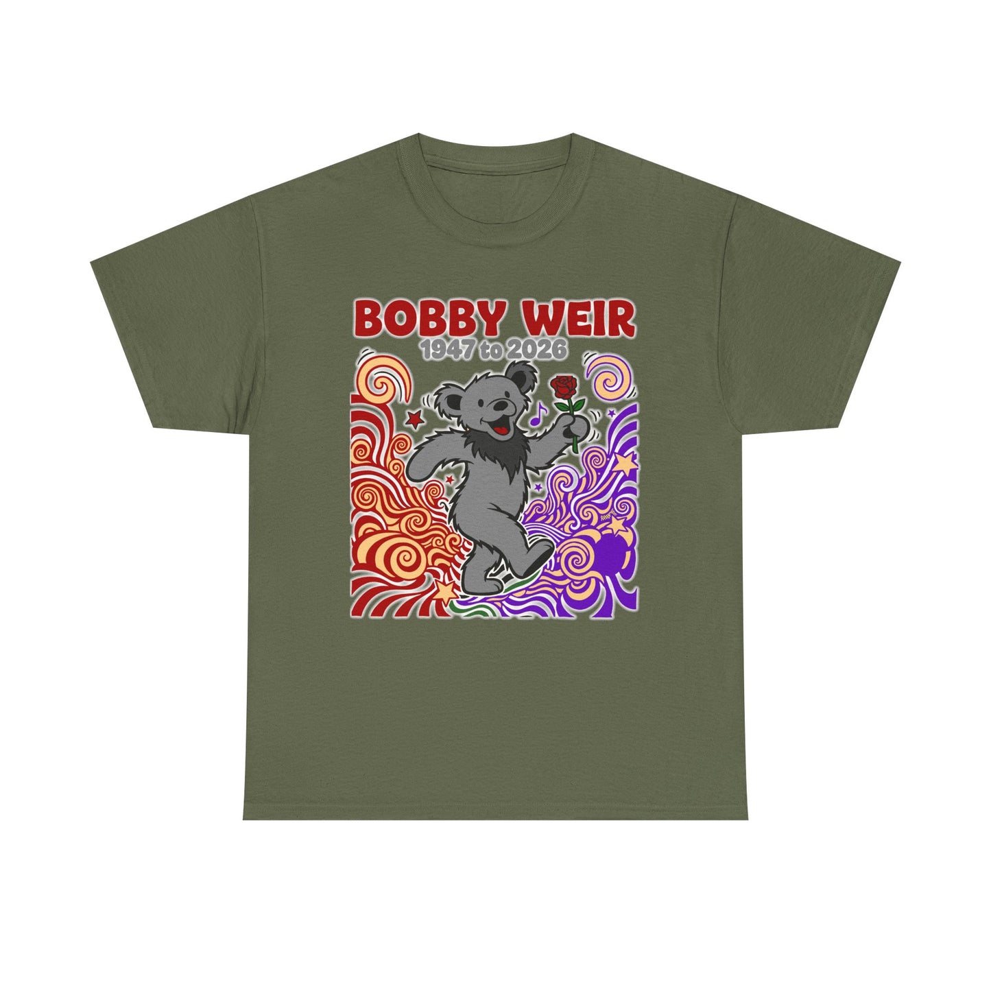 Bobby Weir Dead Bear T-Shirt | 1947-2026 Memorial Graphic Tee