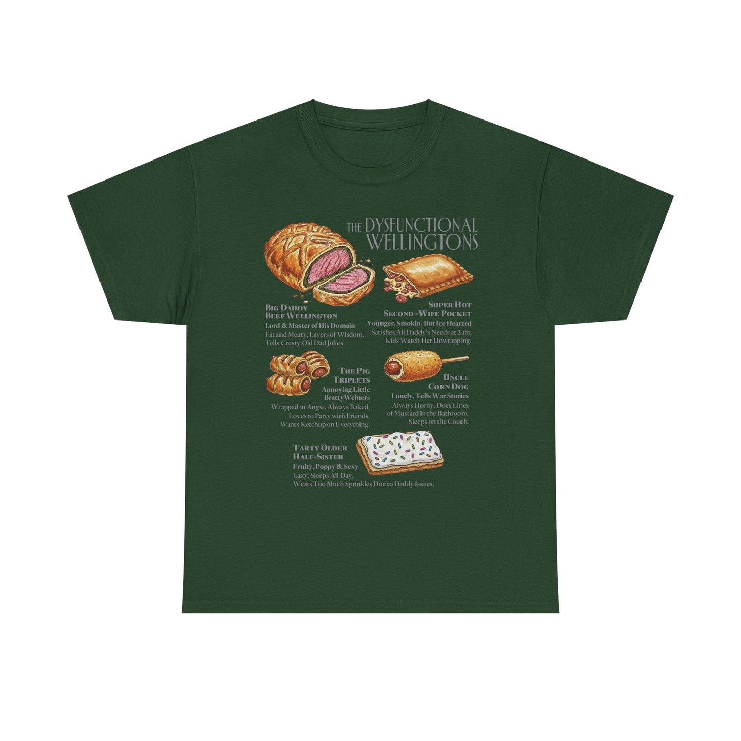 Beef Wellington Family Illustration Tee | Culinary Food T-Shirt
