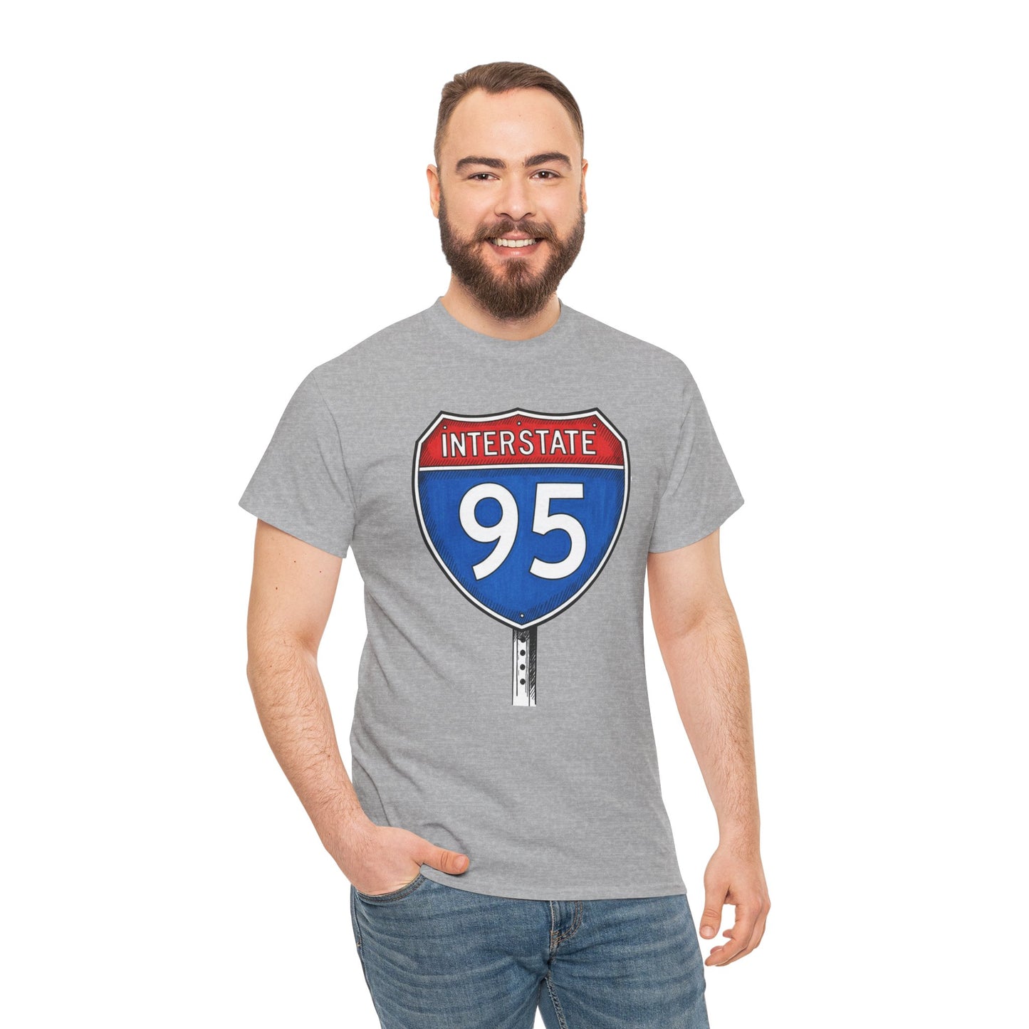 Interstate 95 Sign Tee | Vintage Urban Graphic I95 T-shirt