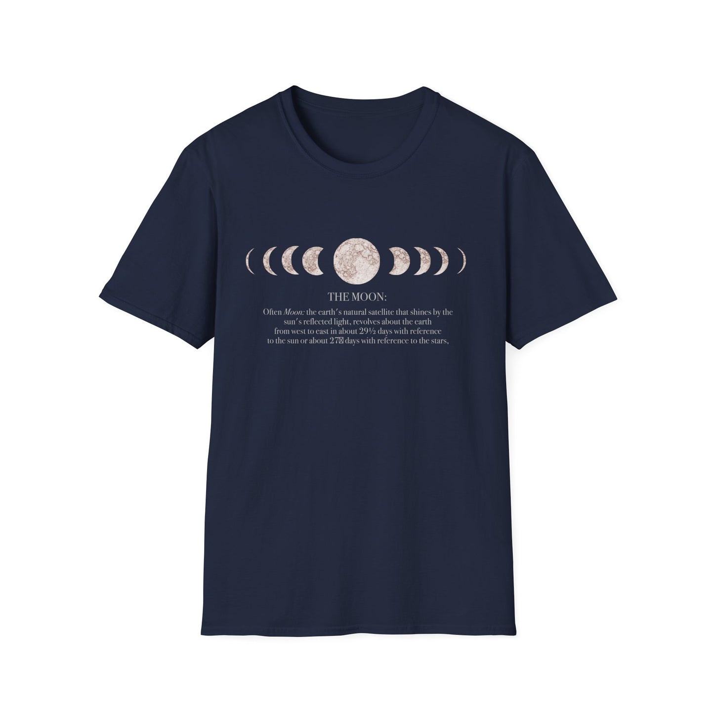 Moon Phases T-Shirt| Lunar Cycle, minimalist astrology design