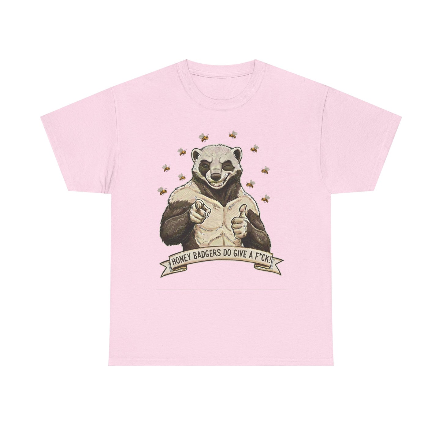 Honey Badger T-Shirt | Honey Badgers Do Give A F*ck Graphic Tee