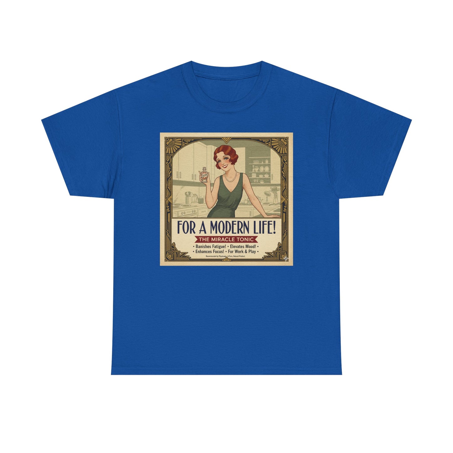 For a Modern Life! Cocaine Vintage ad graphic Tee | Retro 1920s illustration