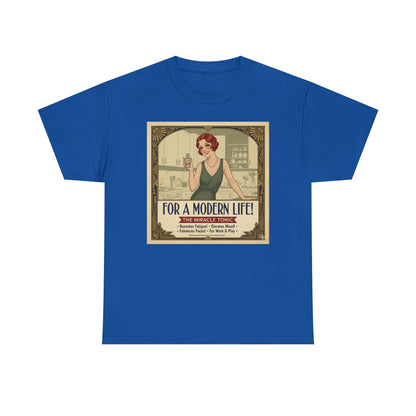 For a Modern Life! Cocaine Vintage ad graphic Tee | Retro 1920s illustration