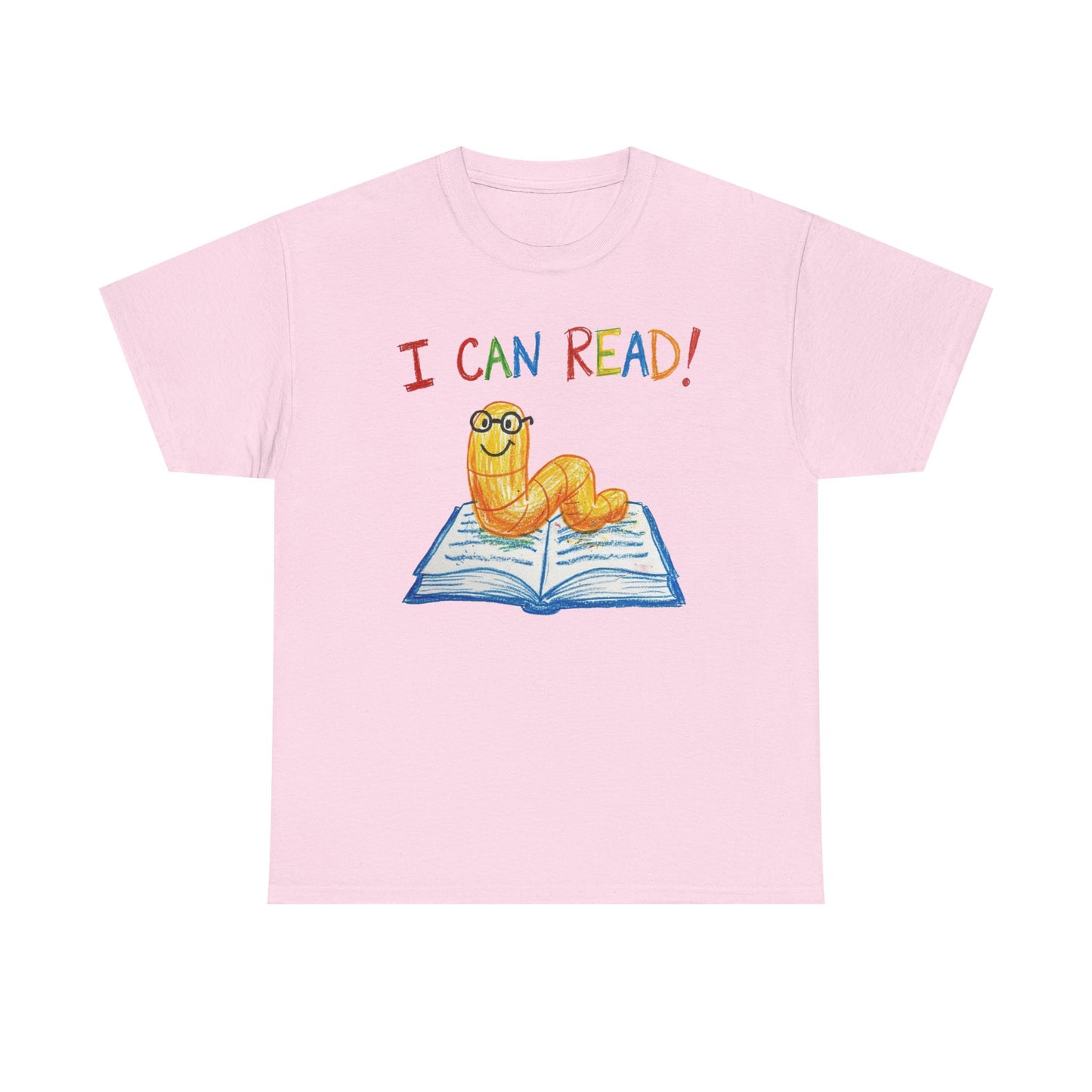 I Can Read Bookworm tee | Retro Reading Shirt