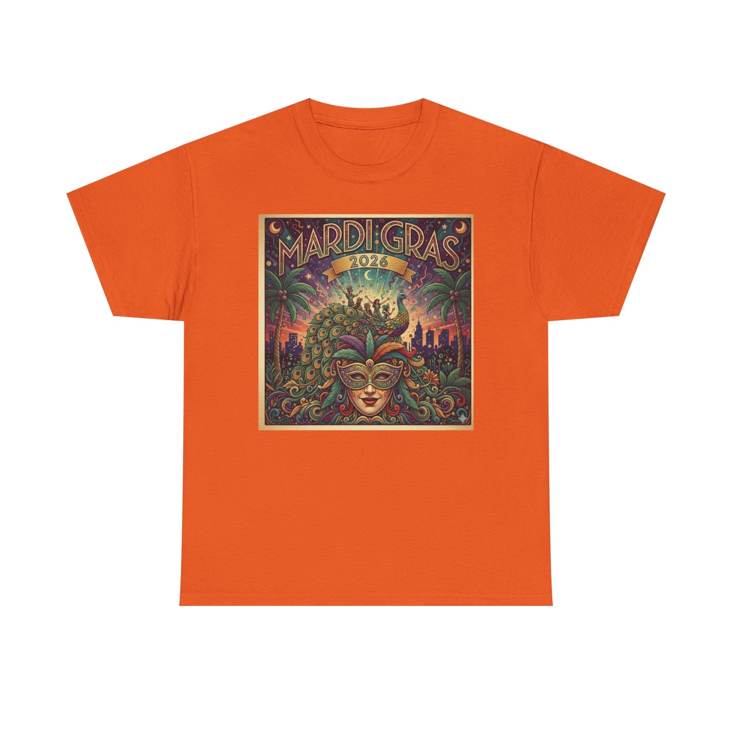 Mardi Gras 2026 | Mask Festival Tee | Fat Tuesday