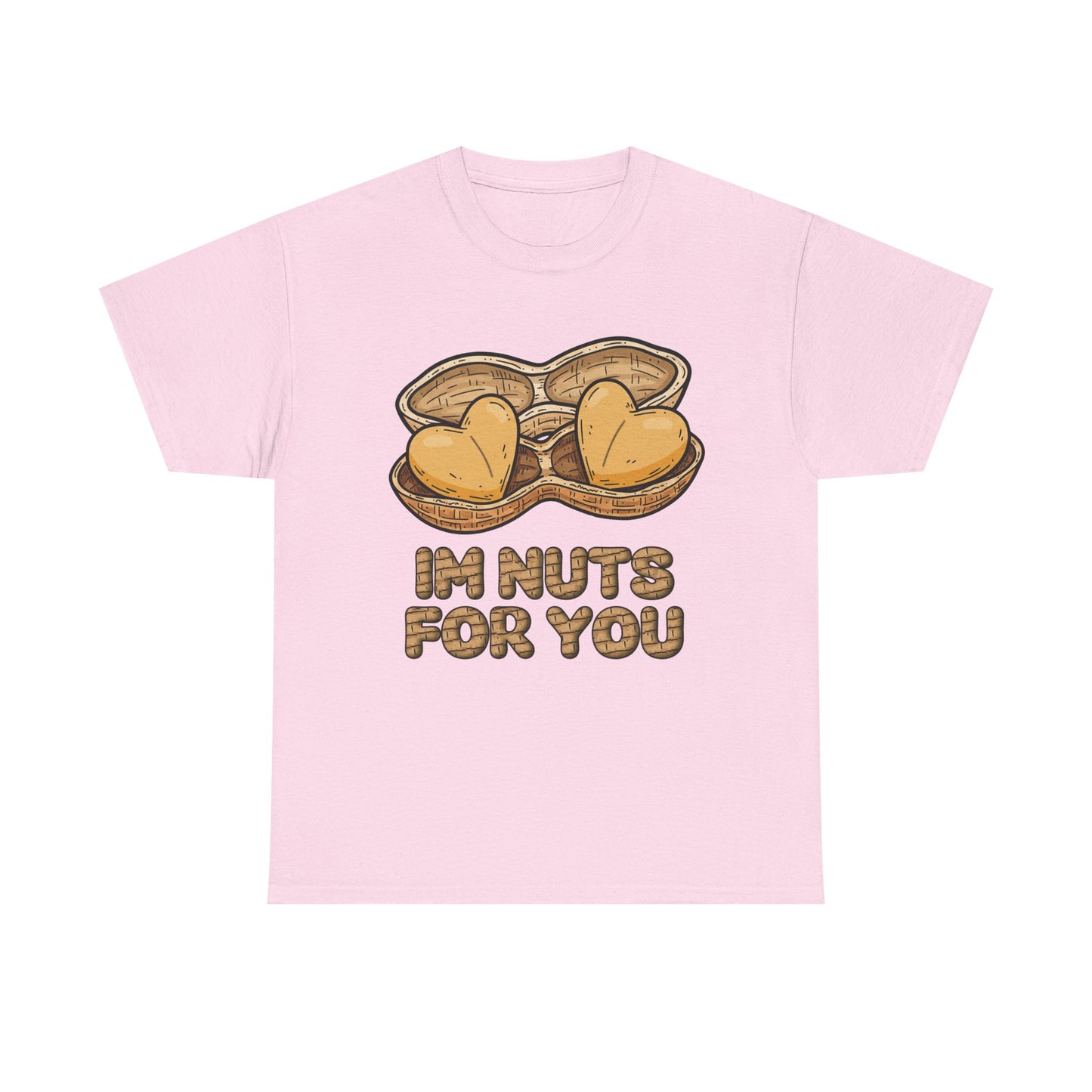 Valentines Day ! "Im Nuts for You" Tee | Heart shaped peanuts | Valentines Gift