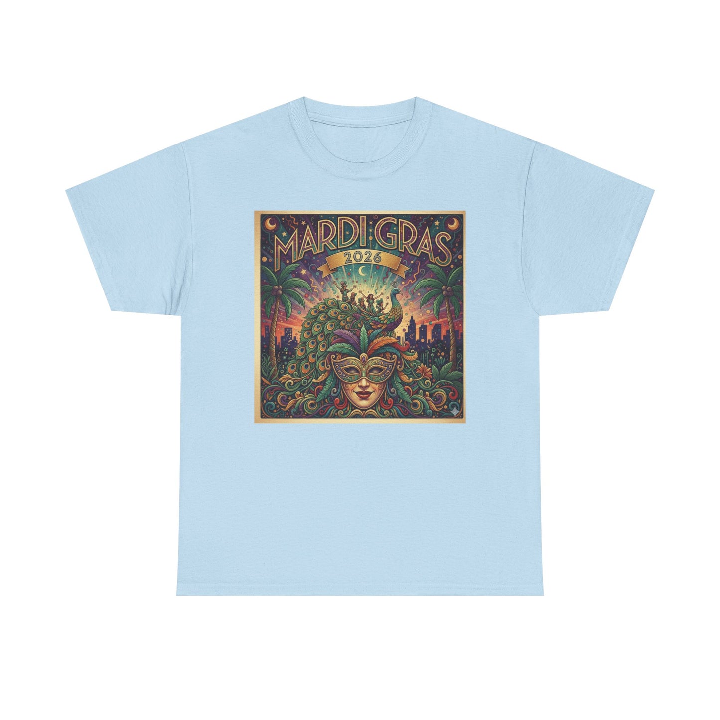 Mardi Gras 2026 | Mask Festival Tee | Fat Tuesday