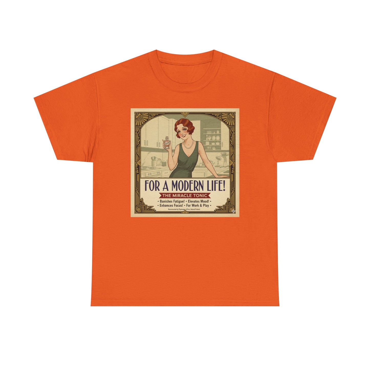 For a Modern Life! Cocaine Vintage ad graphic Tee | Retro 1920s illustration