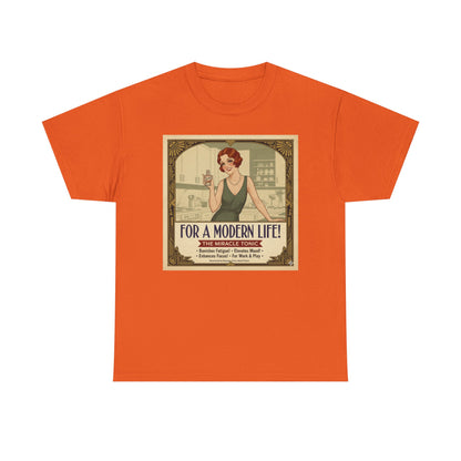 For a Modern Life! Cocaine Vintage ad graphic Tee | Retro 1920s illustration