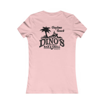 2 Sided Women's Tee | Dino's Bar & Grill | Daytona Beach