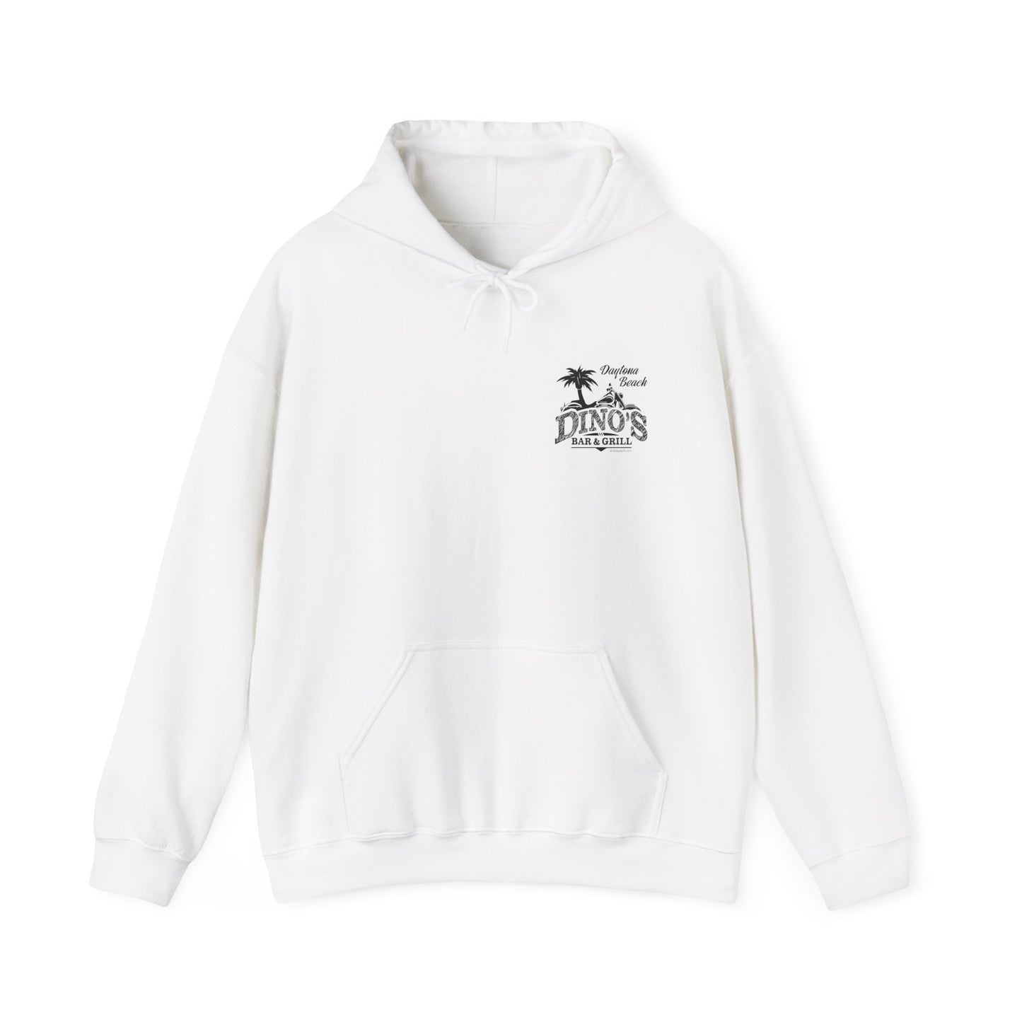 2 Sided Pullover Hoodie | Dino's Bar & Grill | Daytona Beach