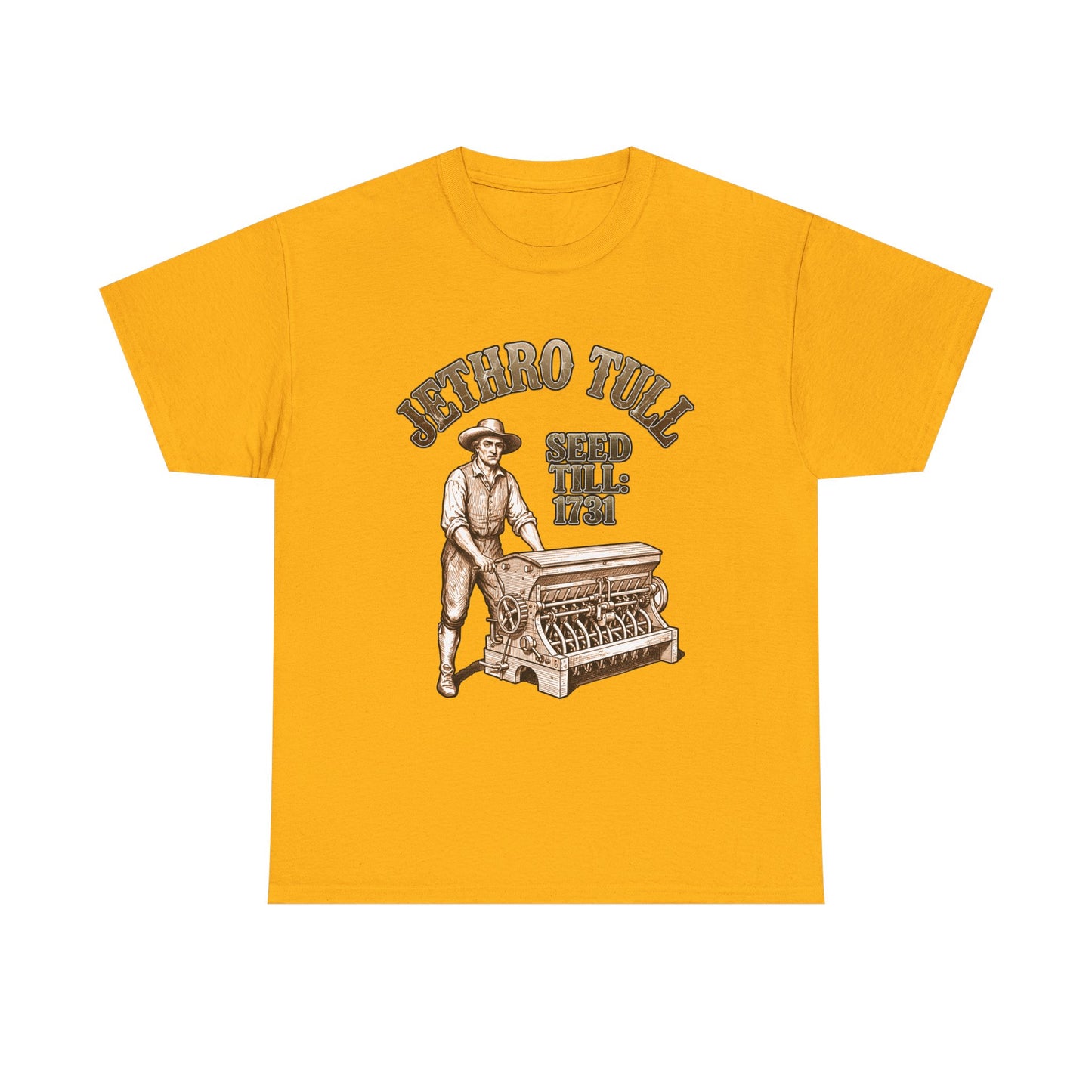 Jethro Tull Vintage Band Tee | Man with Flax Scutching Machine T-Shirt