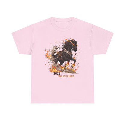 2026 Year of the Horse Tee | Chinese Zodiac Fire Horse Illustration