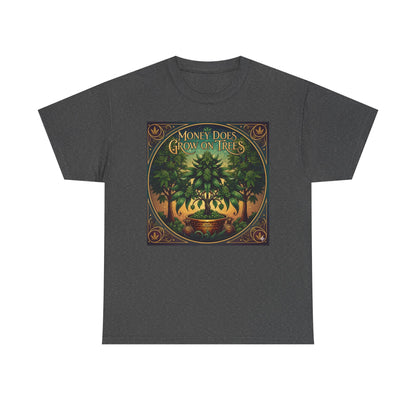 Money Does Grow On TreesMarijuana  tee | vintage cannabis money tree illustration