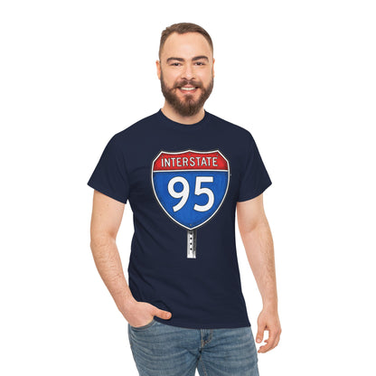 Interstate 95 Sign Tee | Vintage Urban Graphic I95 T-shirt