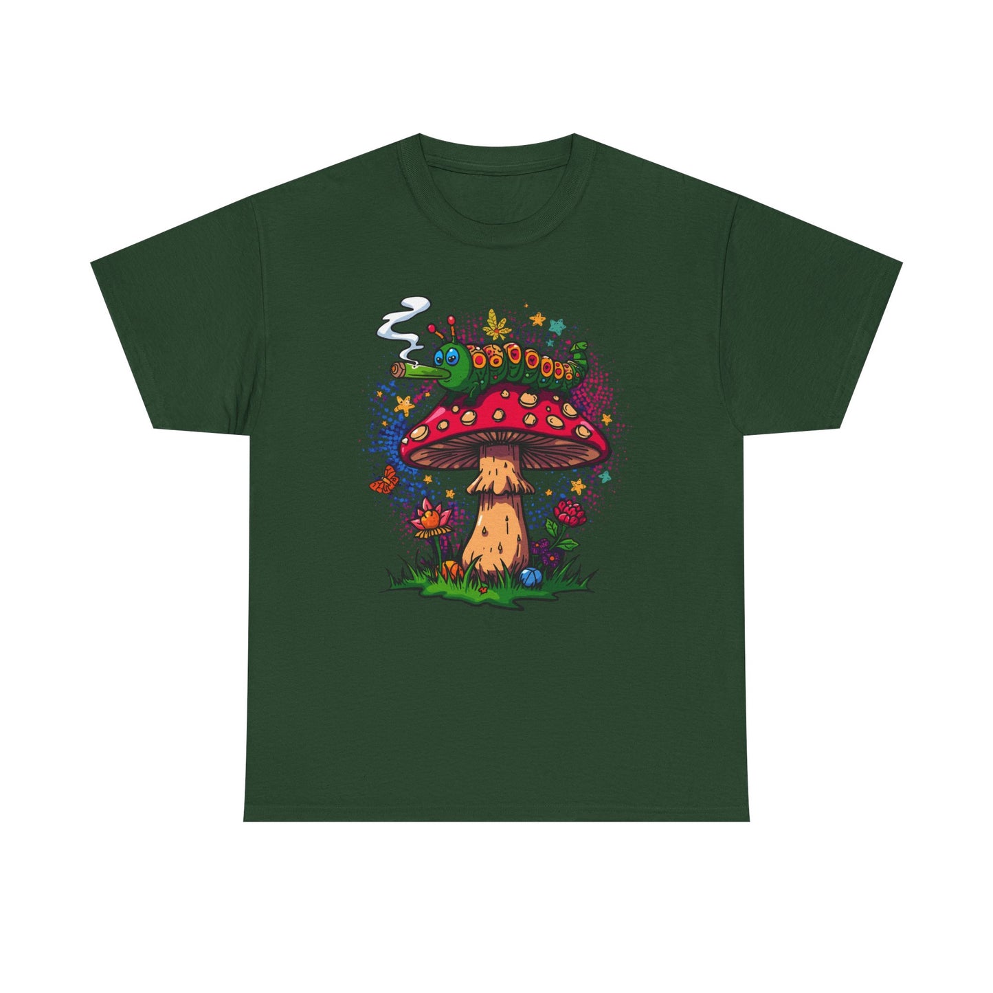 Psychedelic Mushroom Illustration Tee | Trippy Toadstool Graphic T-Shirt
