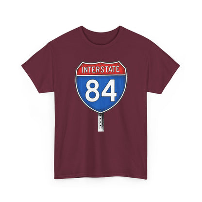 Interstate 84 Sign Tee | Vintage Urban Graphic I84 T-shirt