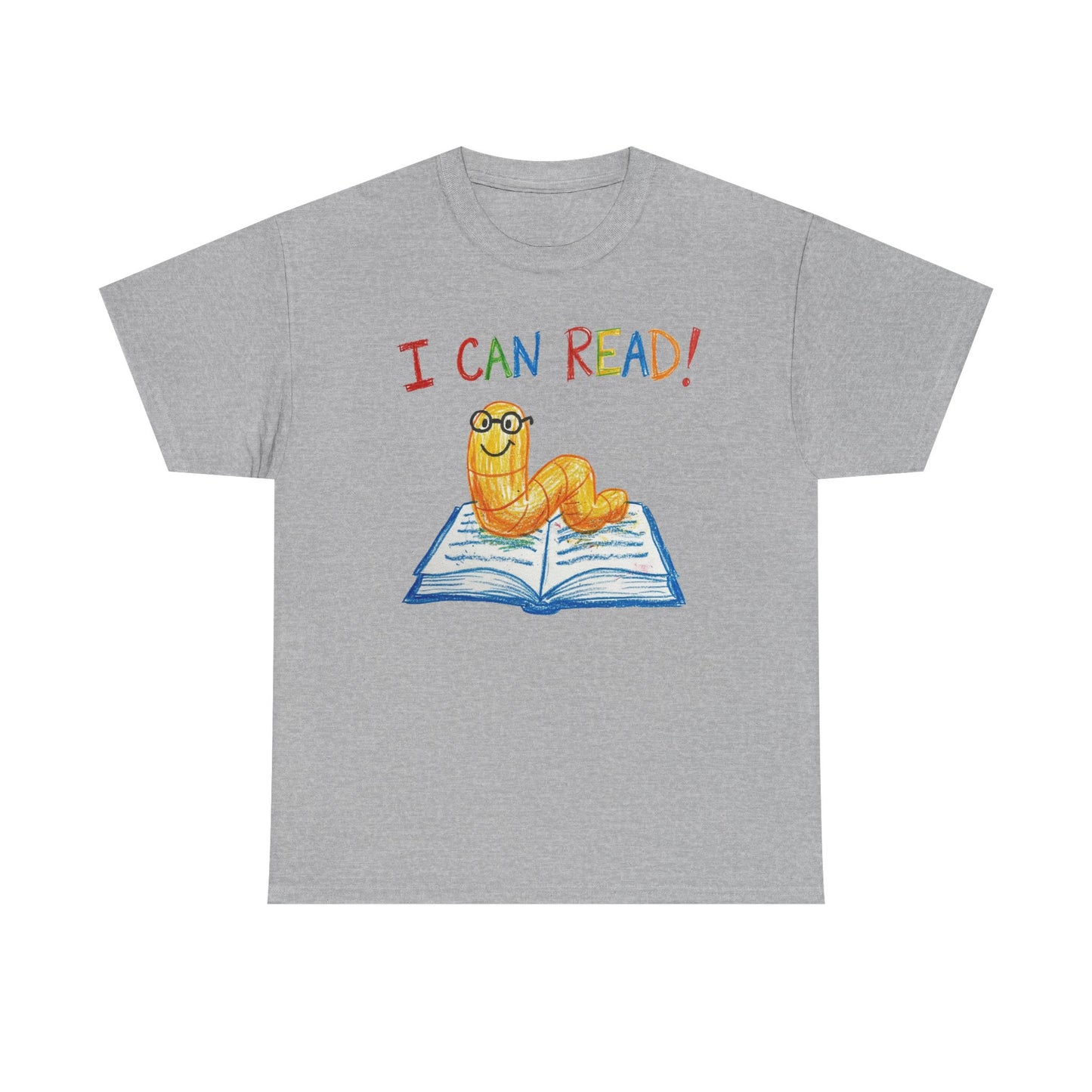 I Can Read Bookworm tee | Retro Reading Shirt