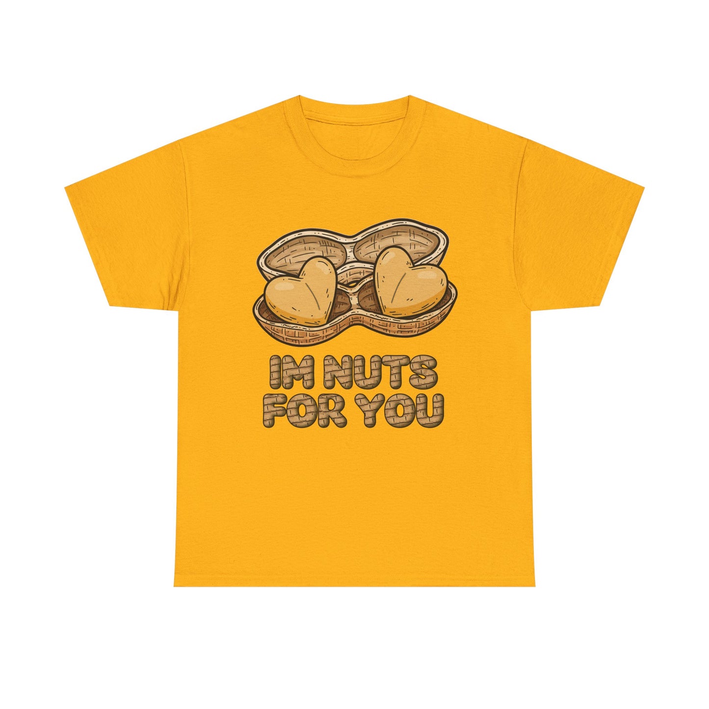 Valentines Day ! "Im Nuts for You" Tee | Heart shaped peanuts | Valentines Gift