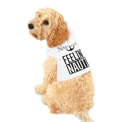 Pet Hoodie — "Feelin' Nauti" Nautical Anchor Dog & Cat Hoodie