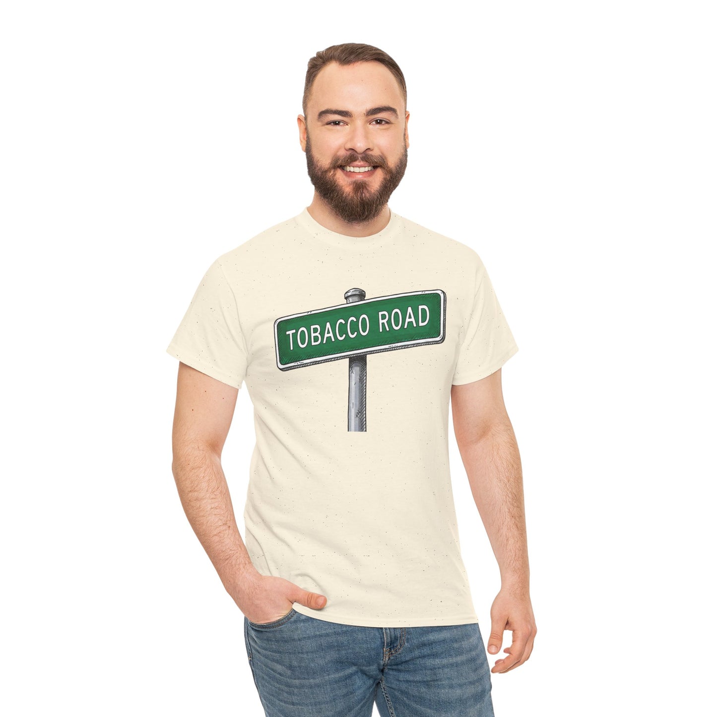 Tobacco Road Street Sign Tee | Vintage Urban Graphic Tee