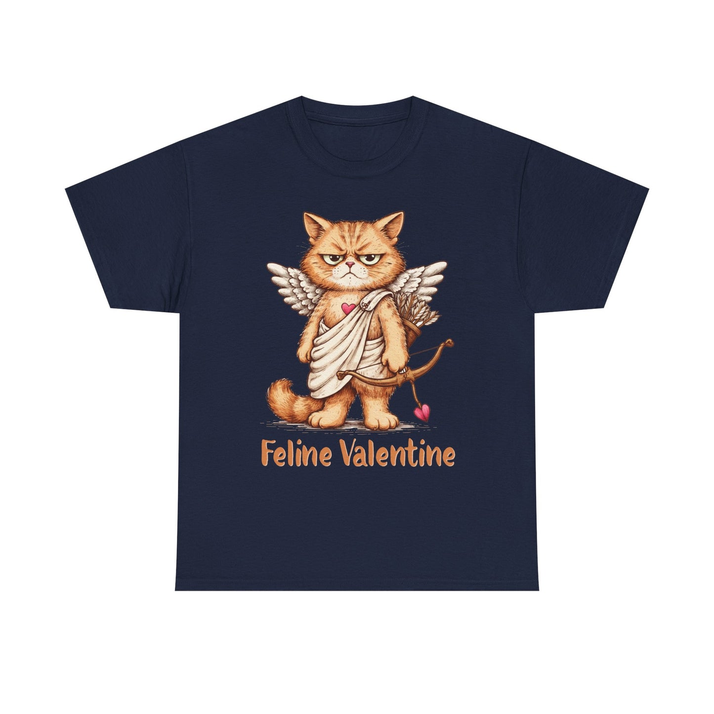 Valentines Day ! Feline Valentine Tee | Grumpy Cat Cupid | Valentines Gift