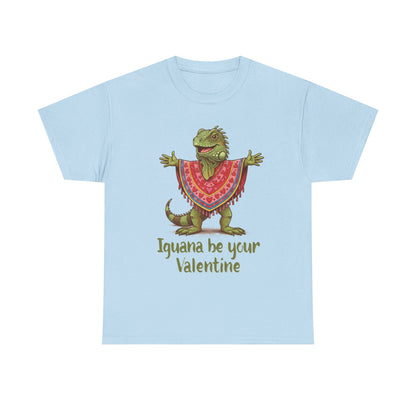 Valentines Day ! "Iguana be your Valentine" Tee | Happy Iguana in Heart Poncho | Valentines Gift
